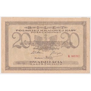 20 mkp 1919 Mai - K - 6 Ziffern durch ein Komma getrennt