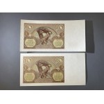 10 oro 1940 - Ser.L. - intervallo piccolo e grande (2 pezzi)