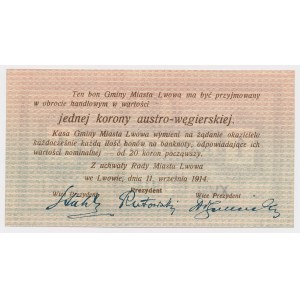 Lwów, 1 korona 1914 Ser.XVIII