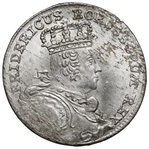 Silesia, Frederick II the Great, Sixpence 1757-B, Wrocław