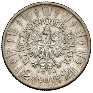 Pilsudski 2 zloty 1936 - rare year