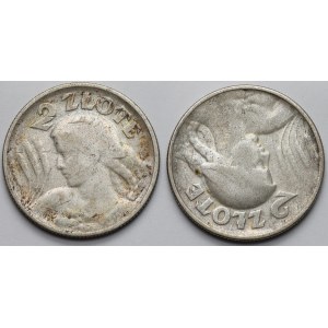 Woman and ears 2 gold 1924 Paris and PHILADELPHIA - set (2pcs)