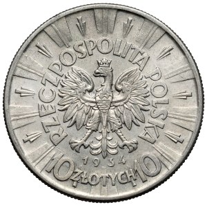 Pilsudski 10 zloty 1934 - official