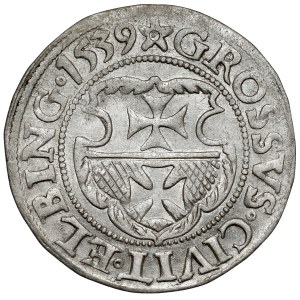 Sigismondo I il Vecchio, Penny Elbląg 1539 - sinistra