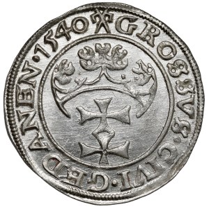 Sigismund I the Old, Grosz Gdańsk 1540 - beautiful