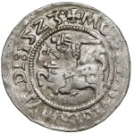 Sigismund I. der Alte, halber Pfennig Vilnius 1523 - Fehler LLTVANIE