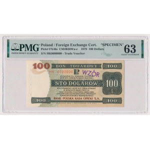 PEWEX, 100 DOLLARI 1979 - MODELLO - HK