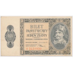 1 złoty 1938 Chrobry - Y