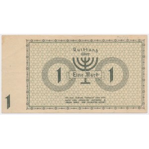 Ghetto in Lodz, 1 mark 1940 - numbering in 7 digits