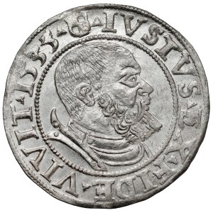 Prusko, Albrecht Hohenzollern, Grosz Königsberg 1535 - PRVSS - krásný