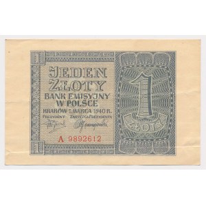 1 zloty 1940 - A ...612