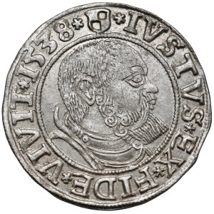 Prusy, Albrecht Hohenzollern, Grosz Królewiec 1538 - wąski ogon
