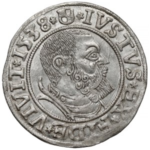 Prusy, Albrecht Hohenzollern, Grosz Królewiec 1538 - szeroki ogon