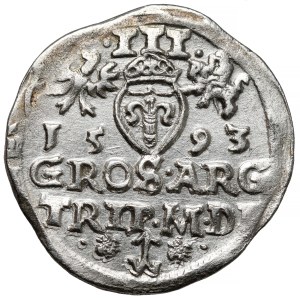 Sigismund III Vasa, Vilnius Troika 1593 - Platina - M D LI