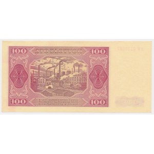 100 złotych 1948 - HW - prążkowany papier