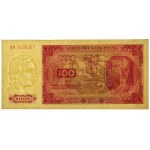 100 złotych 1948 - HW - prążkowany papier
