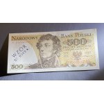 500 złotych 1974 - WZÓR - A 0000000 - No.0389
