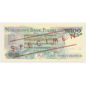 5,000 zloty 1986 - MODEL - AY 0000000 - No.0903