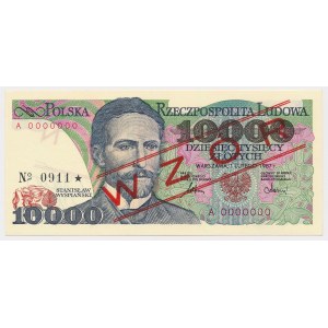 10.000 złotych 1987 - WZÓR - A 0000000 - No.0911