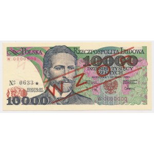 10,000 zloty 1988 - MODEL - W 0000000 - No.0633.