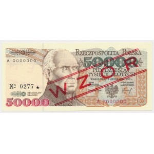 50,000 zloty 1993 - MODEL - A 0000000 - No.0277.