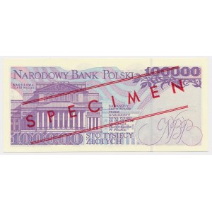 100,000 zloty 1993 - MODEL - A 0000000 - No.0309