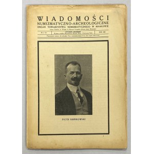 Wiadomości Numizmatyczno-Archeologiczne 1925, w tym „Studia nad gdańską...