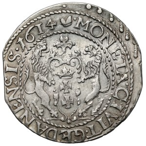 Zygmunt III Waza, Ort Gdańsk 1614 - małe cyfry - rzadki