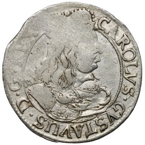 Karol X Gustaw, Ort Elbląg 1657 NH - bardzo rzadki