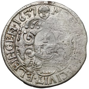 Karol X Gustaw, Ort Elbląg 1657 NH - bardzo rzadki