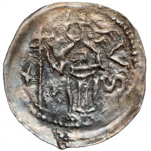 Boleslaw I the Tall, Denarius of Wrocław - Fight with the Lion