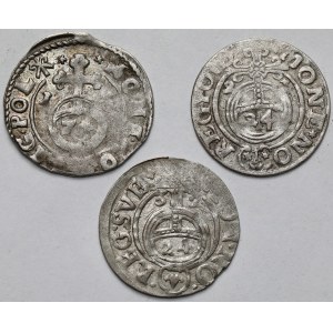 Sigismund III Vasa and Gustav II Adolf, Half-tracks 1615-1632 - set (3pcs)