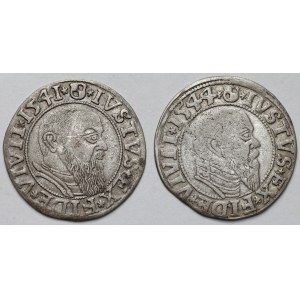 Prussia, Albrecht Hohenzollern, Königsberg pennies 1541-1544 - set (2pcs)