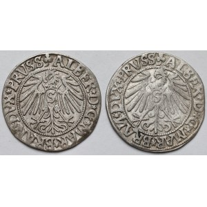 Prussia, Albrecht Hohenzollern, Königsberg pennies 1541-1544 - set (2pcs)