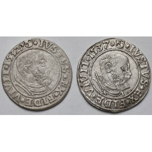 Prussia, Albrecht Hohenzollern, Königsberg pennies 1532-1537 - set (2pcs)