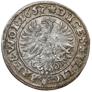 Silesia, Three Brothers, 3 krajcary 1657, Brzeg