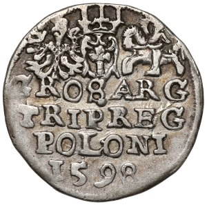 Zygmunt III Waza, Trojak Lublin 1598 - B.RZADKI portret