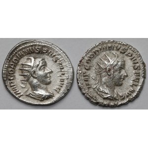 Gordian III (238-244 AD) Antoninians, Rome - Victoria and Mars - set (2pcs)