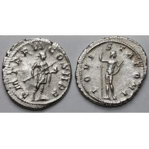 Gordian III (238-244 n.e.) Antoniniany, Rzym - Jowisz i Cesarz - zestaw (2szt)