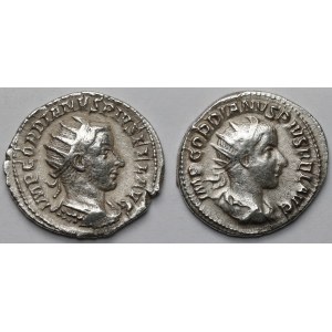 Gordian III (238-244 AD) Antoninians, Rome - Fides and Virtus - set (2pcs)