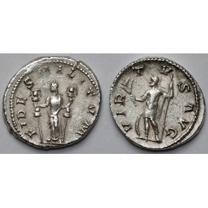 Gordian III (238-244 AD) Antoninians, Rome - Fides and Virtus - set (2pcs)