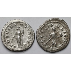 Gordian III. (238-244 n. Chr.) Antoniner, Rom - Providentia und Kaiser - Satz (2 St.)