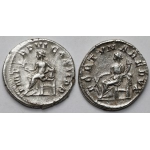Gordian III (238-244 AD) Antoninians, Rome - Fortuna and Apollo - set (2pcs)