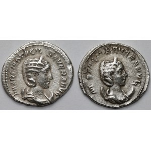 Otacilia Severa (244-249 d.C.) Antoniniani, Roma - Pudicitia e Concordia - set (2 pz)
