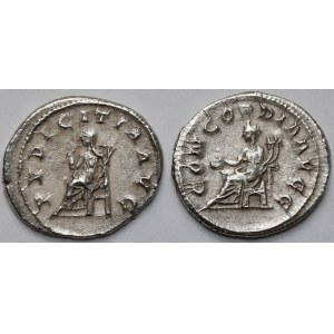 Otacilia Severa (244-249 d.C.) Antoniniani, Roma - Pudicitia e Concordia - set (2 pz)