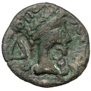Greece, Skythia, Olbia, AE25 (69-96 AD) - countermarked