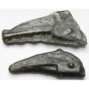 Greece, Olbia, Dolphin (6th century BC) - set (2pcs)