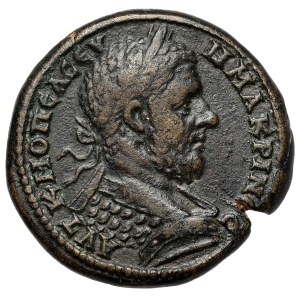 Macrinus (217-218 AD) AE28, Lower Messiaen, Nicopolis