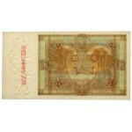 50 złotych 1929 - Ser.EX. - z późniejszym nadrukiem WZÓR tzw. wzór Kamińskiego