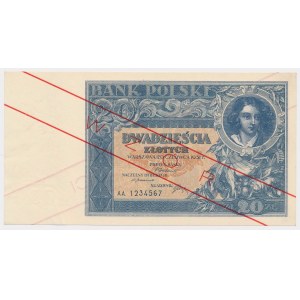 20 gold 1931 - MODEL - AA.